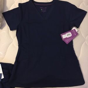 Purple Label navy top scrubs
